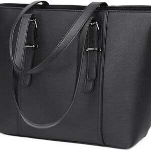 Women Tote Shoulder Bag Synthetic Leather Multi-Style Organizer for Daily Use